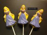 485sp Magical Hair Princess Chocolate or Hard Candy Lollipop Mold